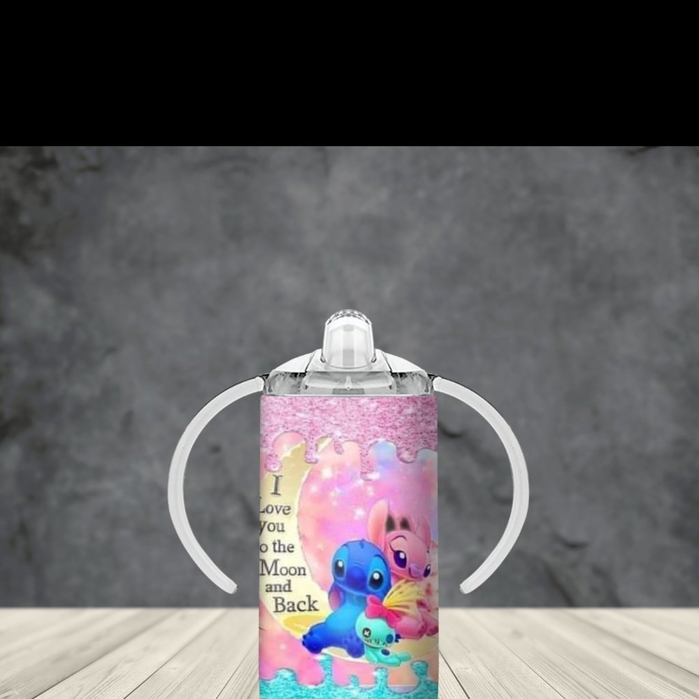 Children's grow with me sippy cup, 12oz sippy cup for kids of all ages, handmade